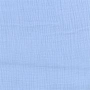 Baby Muslin Dyed Crepe Fabric Light Blue 125gsm
